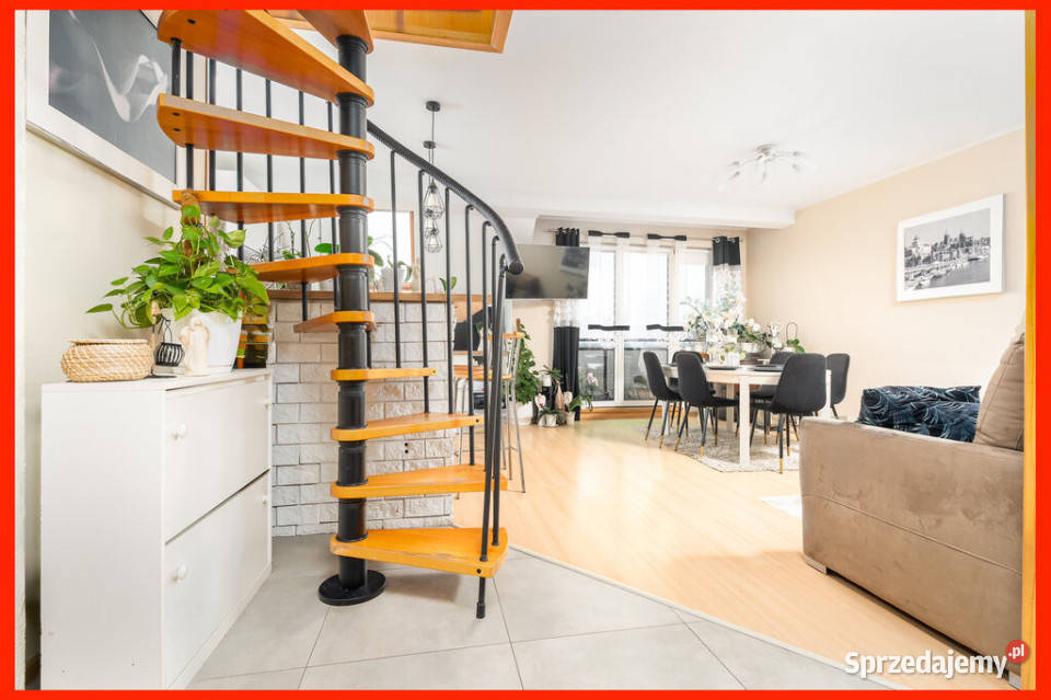 Dwupoziomowe mieszkanie 957 m 4 pokoje balkon Warzymice sprzedam