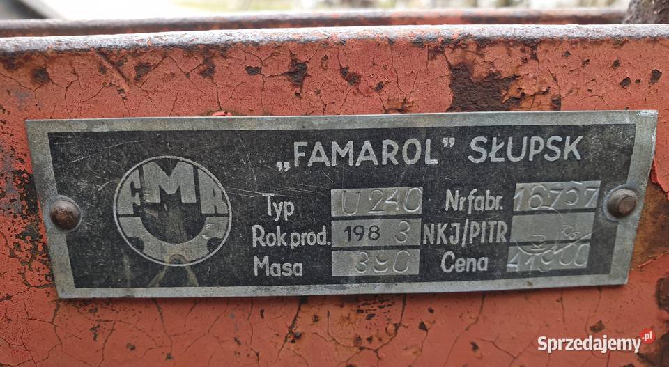 Talerzówka brona talerzowa Famarol Słupsk podlaskie Nowodziel