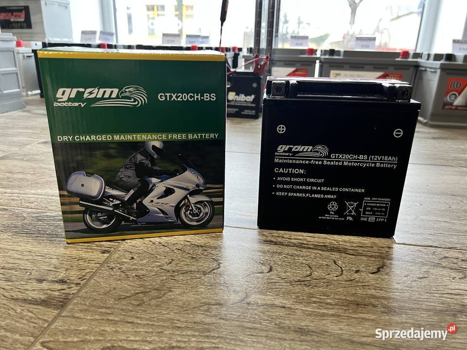 Akumulator motocyklowy GROM GTX20CHBS YTX20CHBS podkarpackie Rzeszów