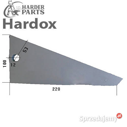 Płoza przednia HARDOX 24061926L części do pługa podlaskie Suwałki