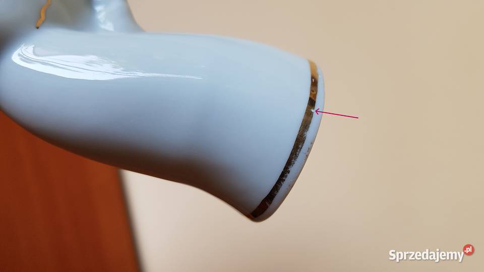 Lampa figurka Róg obfitości Ćmielów porcelana Dąbrowa Górnicza