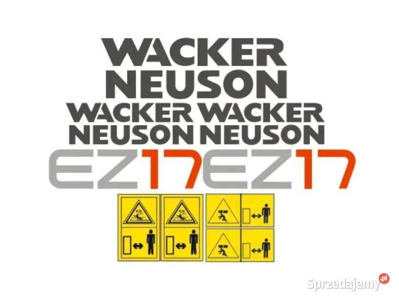 Naklejki oklejenie WACKER NEUSON EZ17 Zamiennik Janików
