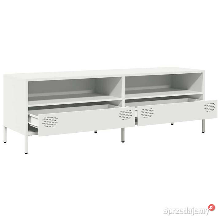 Szafka RTV biała 135x39x435 stal walcowana na mazowieckie Warszawa