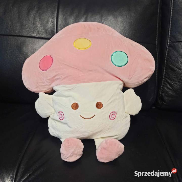 Różowy grzybek maskotka Stare Koźle