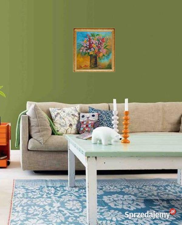 Obraz olejny Polne kwiaty Lublin