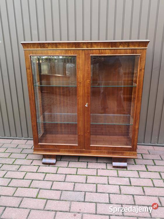 Witryna Biblioteka ARTDECO Orzech Stara Antyk sprzedam
