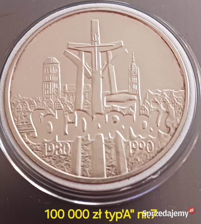 100 000 Solidarność 1990 r Typ A 7 Konin