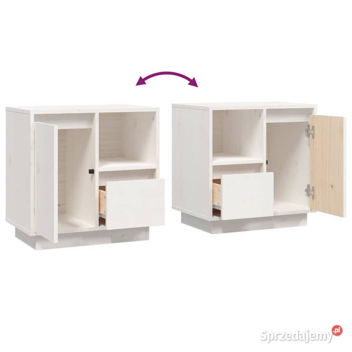 Szafki nocne 2 białe 50x34x50 lite drewno Warszawa sprzedam