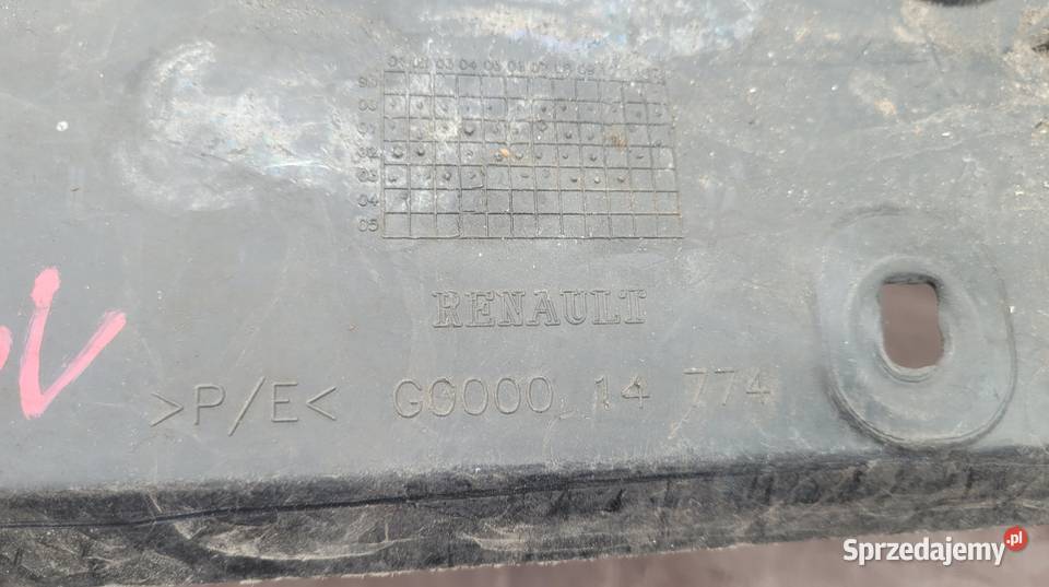 RENAULT LAGUNA 2 II OSŁONA PŁYTA POD ZDERZAK śląskie