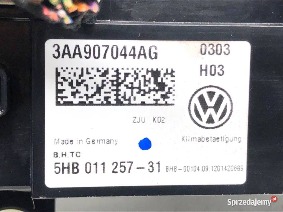 PANEL STEROWANIA NAWIEWU VW PASSAT B7