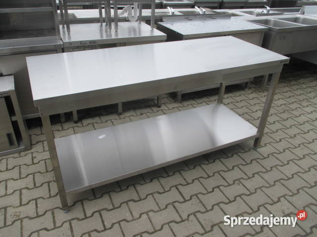 NOWY STÓŁ GASTRONOMICZNY CENTRALNY Z PÓŁKĄ sprzedam