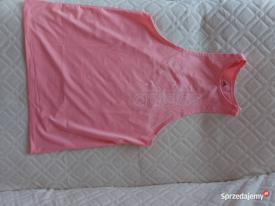 34XS ADIDASEkskluzywna różowa Bluzka z bez rękawa Kraków sprzedam