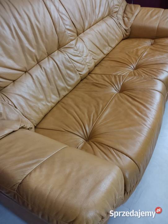 Sofa skórzana z funkcją spania Meble śląskie