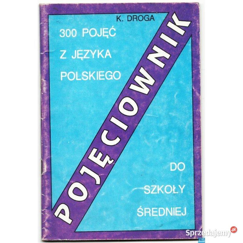 Pojęciownik do szkoły średniej 300 pojęć z język polski Świdnica