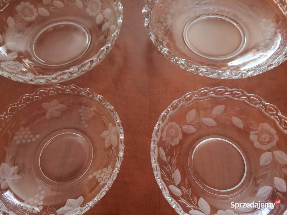 Miseczki ze szlifem Dom i Ogród dolnośląskie Wałbrzych sprzedam