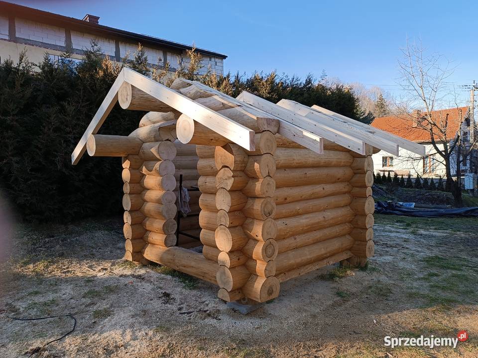 Sauna z bali okrągłych 3x3m Miłkowa