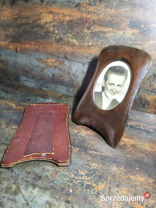 Ramki antyczne mahoń secesja 19101919 brązowy wielkopolskie Kalisz