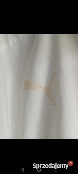 Kurtka Puma wiatrówka biała zasuwana na zamek Inny wzór Krosno