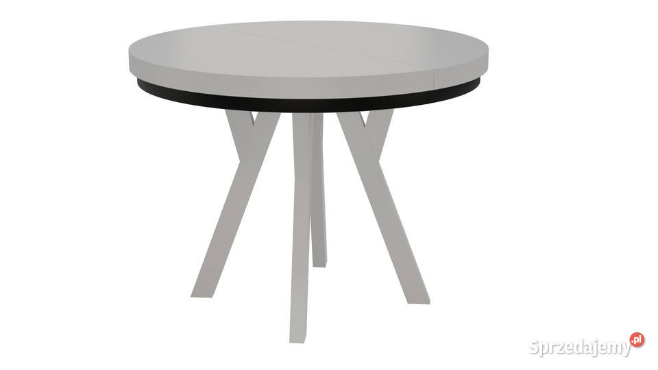 STÓŁ OKRĄGŁY ROZKŁADANY METAL LOFT SALON KUCHNIA Radomsko