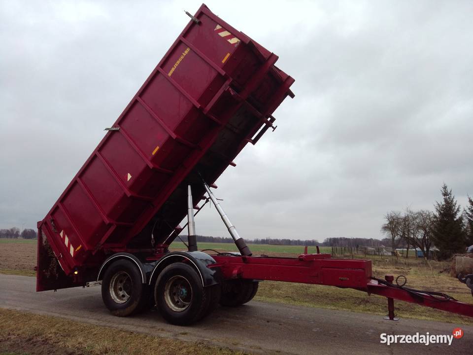 Przyczepa skorupowa wywrotka 1216ton tandem Kożuszki sprzedam