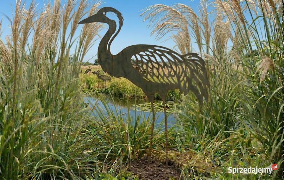 Żuraw ozdoba ogrodowa 70x52 Ligota