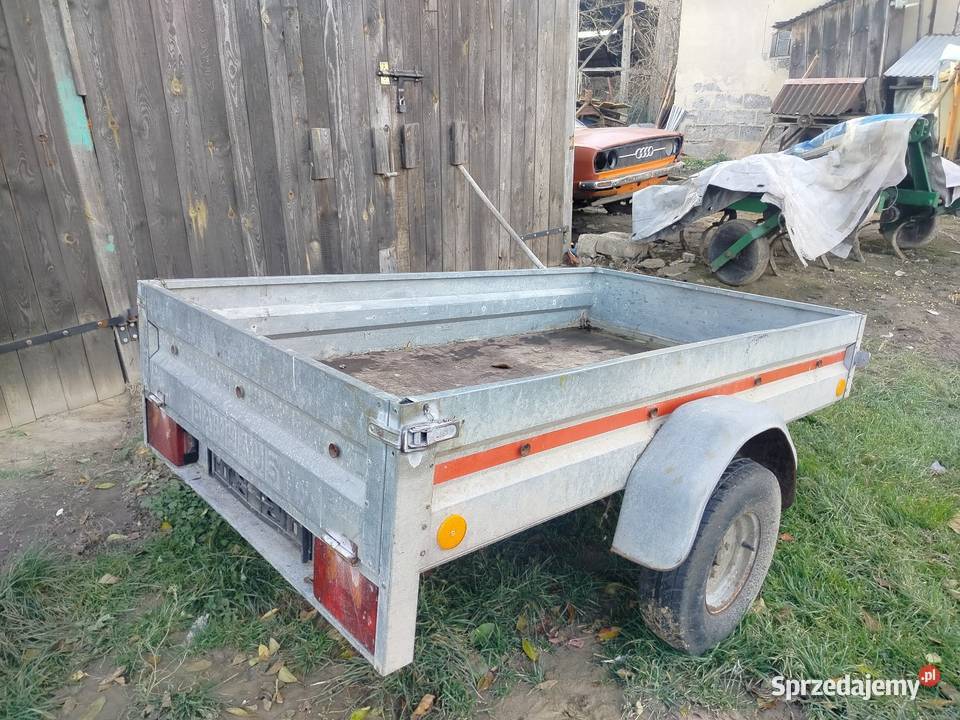 Przyczepka niemiecka aluminiowa burtowe