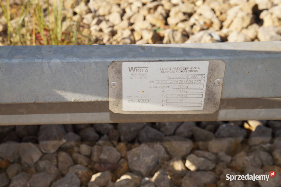 Przyczepa Wiola W 600 Tychy