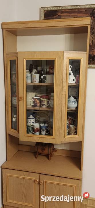 Komoda z witryną oszkloną lata 90te Warszawa