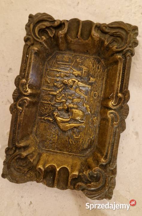 Kolekcjonerska POPIELNICZKA z mosiądzu z okresu Lublin