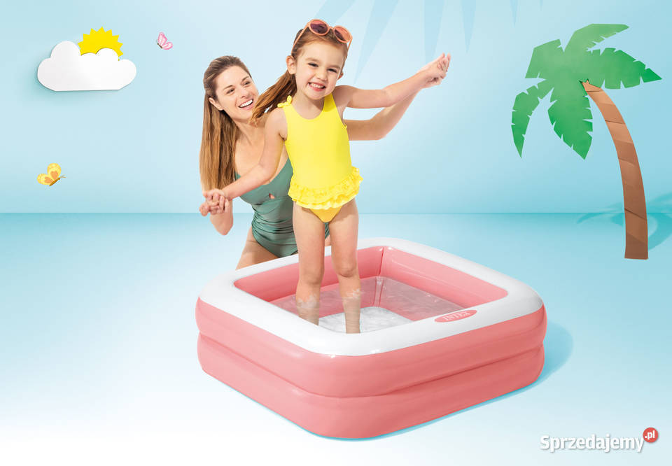 Basen brodzik dzieci pompowany jasny róż INTEX Smogorzów