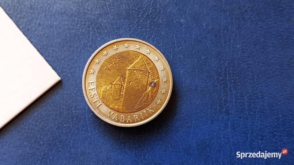 Stare monety 2 euros Estonia 6 podkarpackie Lesko