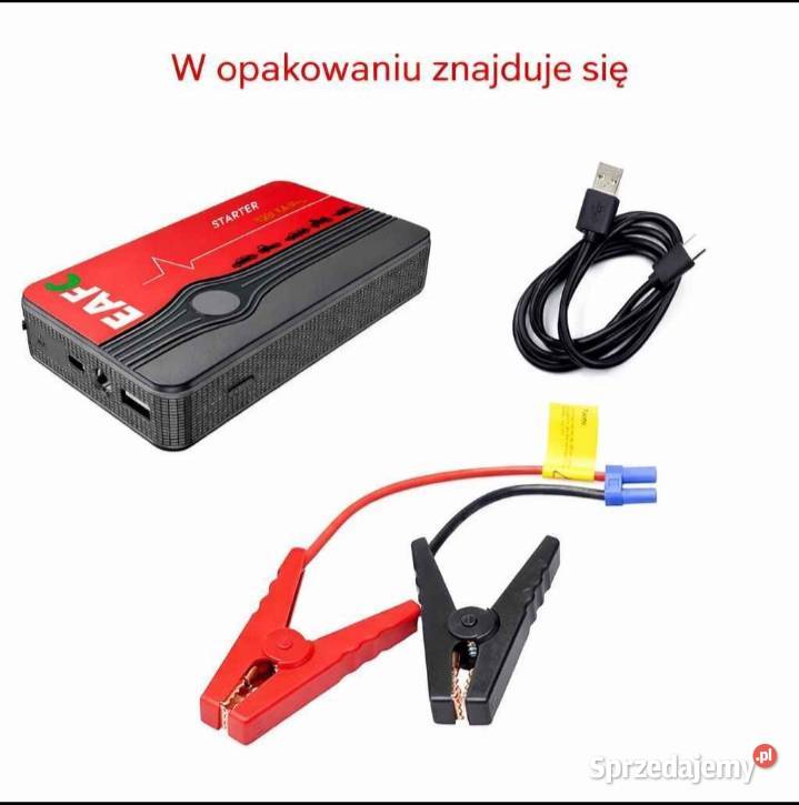 EAFC JUMP STARTER Urządzenie Rozruchowe do Auta Prostowniki i kable rozruchowe Repki