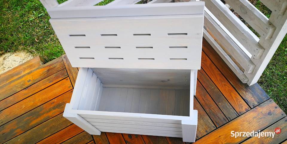 Skrzynia ze składanym oparciem ławka z oparciem Pozostałe Radków