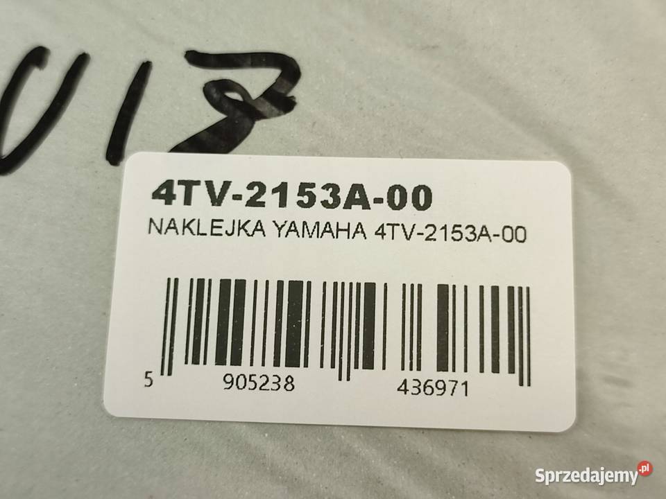 NAKLEJKA EMBLEMAT NA BAK YAMAHA YZFR1 R6 lubelskie