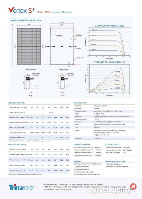 Panel fotowoltaiczny TRINA SOLAR NEG9R28 455 W