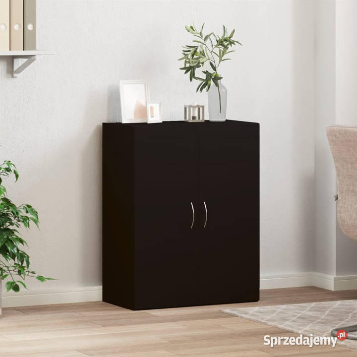 Szafka na dokumenty czarna 60x32x775 WM840766 Warszawa sprzedam
