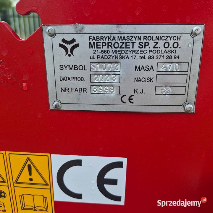 Siewnik zbożowy stopkowyredlicowy S1072 MEPROZET nieuszkodzony Opoczno