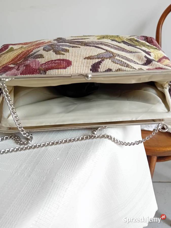 torebka gobelinowa na łańcuszku 24cm Warszawa