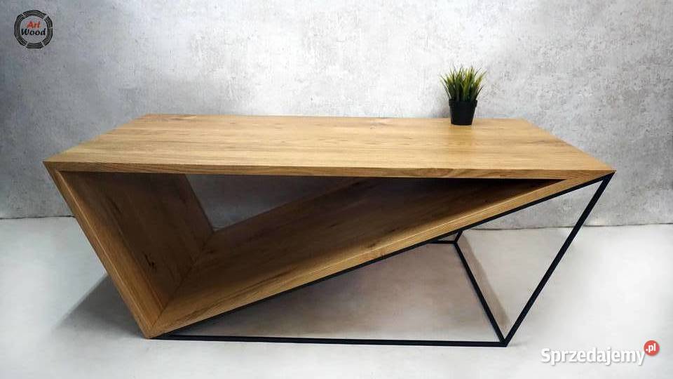 Ława loftowa stolik kawowy trójkąt Meble Nowy Sącz