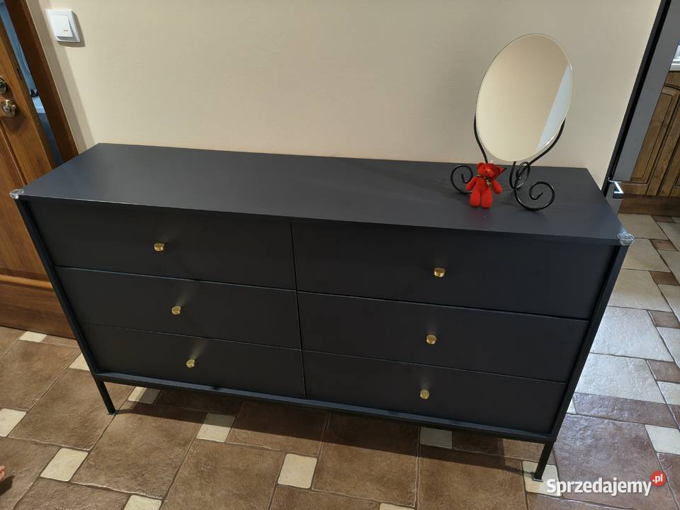 Komoda granatowa vintage 89cm Wrocław