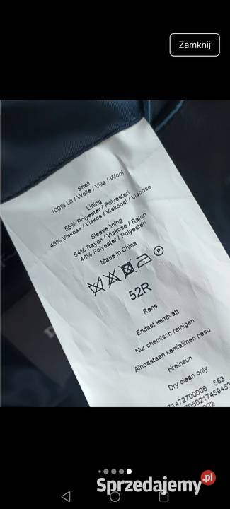 Marynarka czarna oversize o męskim kroju Krosno sprzedam