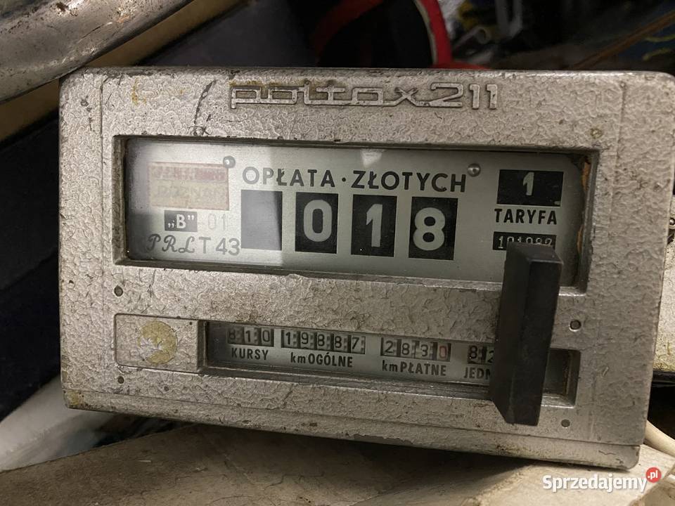 Taxometr PRL Fiat 125 polonez Pozostałe Łańcut