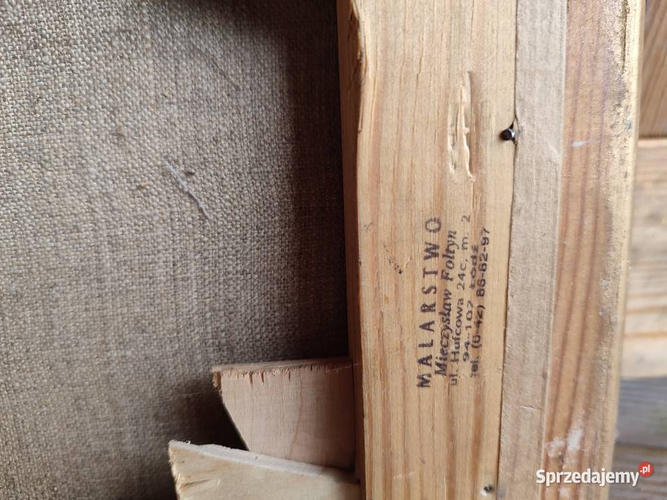 Obraz olejny martwa natura kwiaty sygnowany M Malarstwo Łódź sprzedam