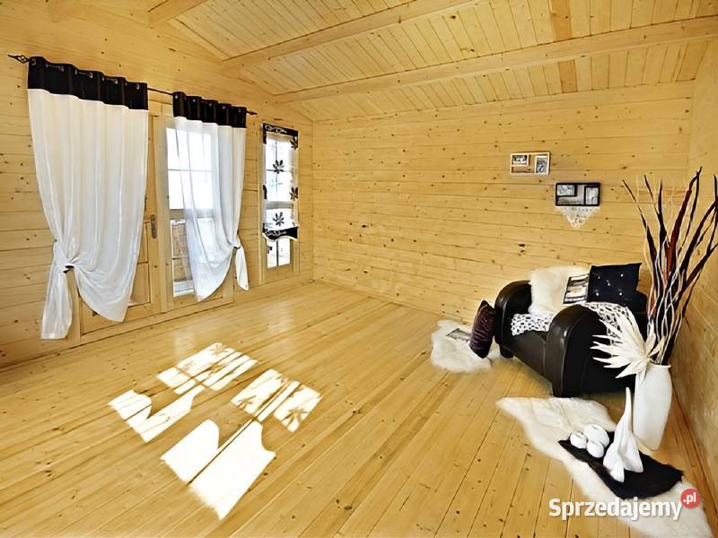 Domek drewniany Ania 5x6 z tarasem 44mm ogrodowy Parzymiechy