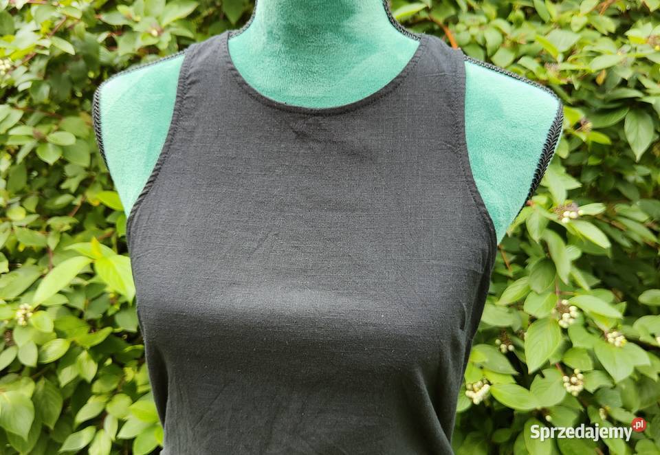 Czarna sukienka Nelly 42 XL 40 L bawełna czerń zachodniopomorskie Szczecin