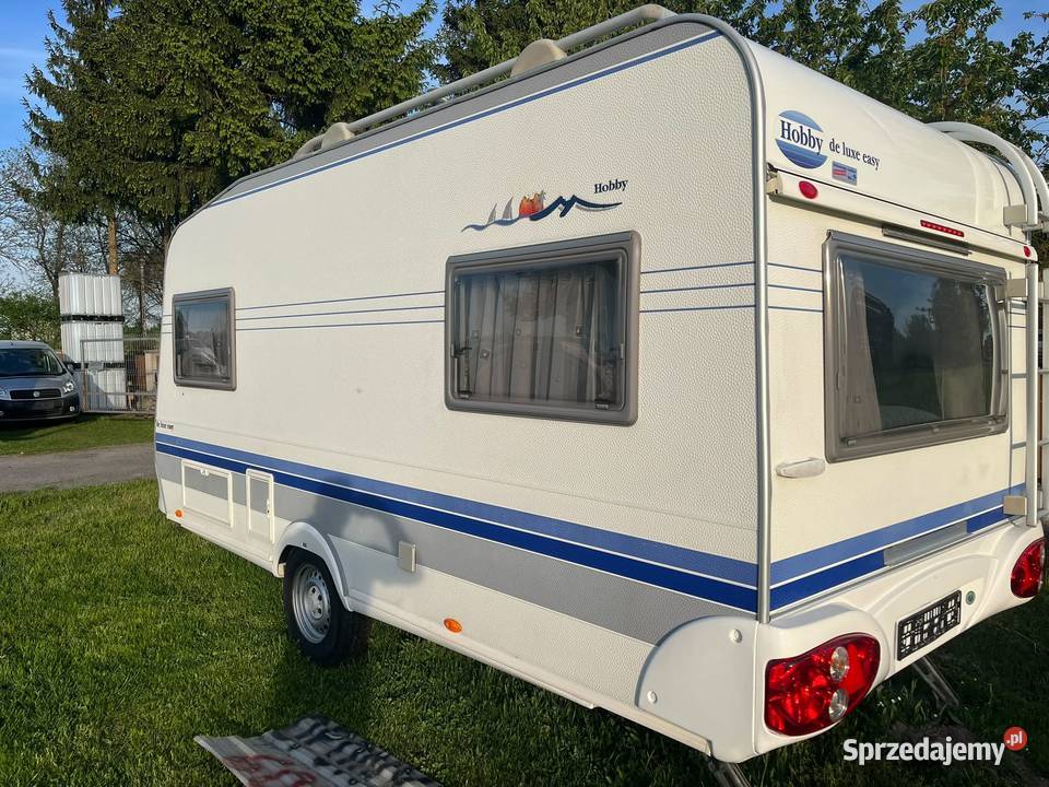 Przyczepa Kempingowa Hobby De Luxe Easy 450 Hobby łódzkie Poddębice sprzedam