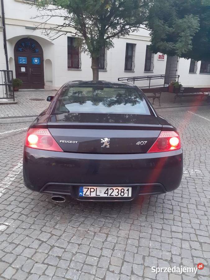 Peugeot 407 COUPE 2006 benzyna gaz super stan benzyna+LPG lubuskie