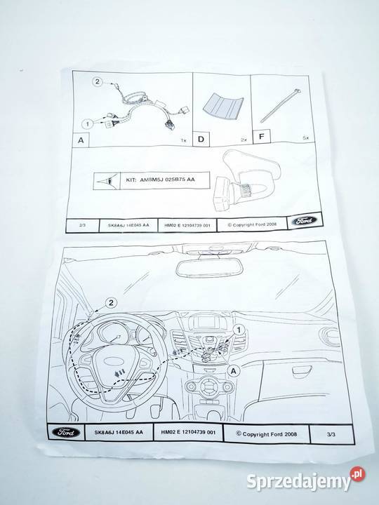 WIĄZKA NAWIGACJI FORD FOCUS C KUGA NOWA Z ASO osobowe