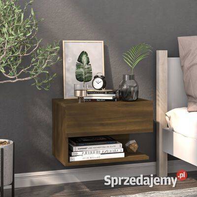 vidaXL Wiszące szafki nocne 2 brązowy Szafki Warszawa