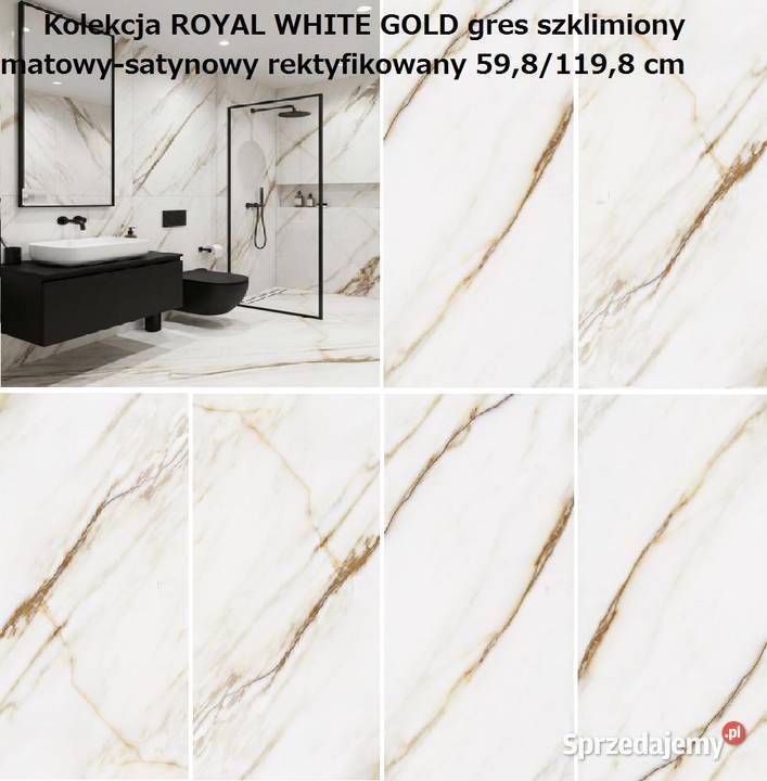 gres 5981198 royal white gold rektyfikowany lubuskie